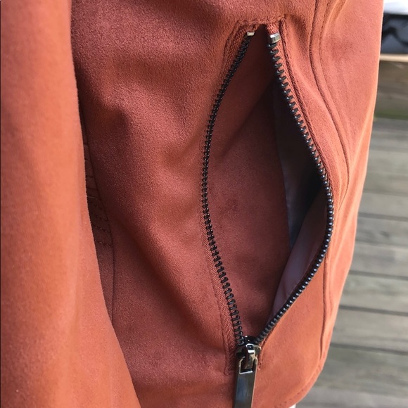 Faux Suede Biker Style Jacket NEW Bagatelle sz S - Picture 3 of 7